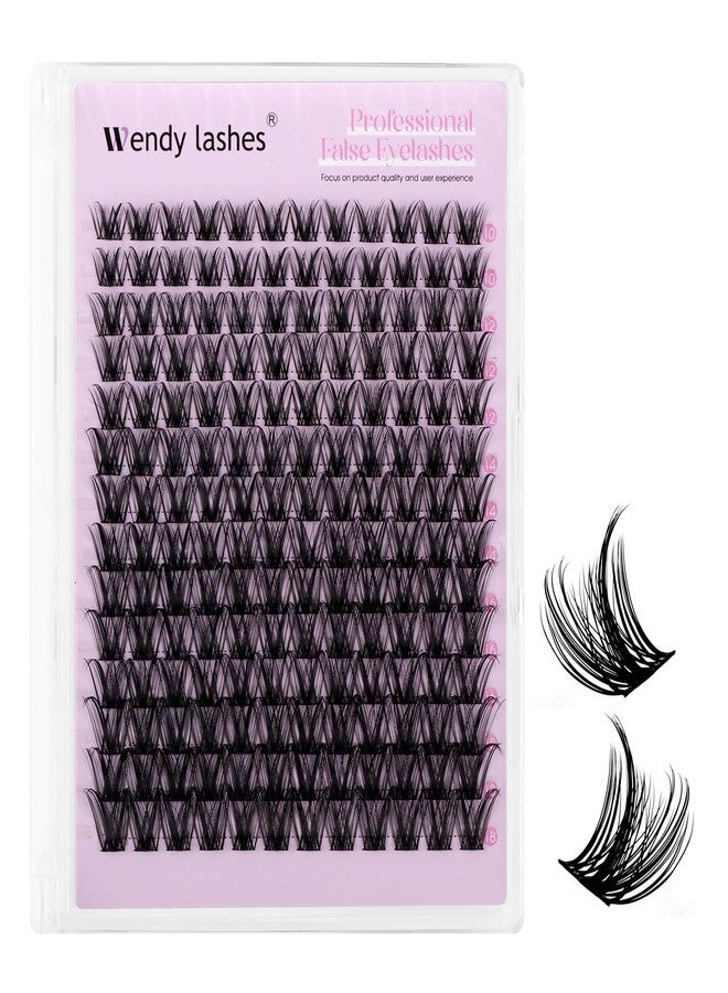 Wendy Lashes Newbie Essentials10-18mm Mixed Length D-Curl Cluster Lashes for Soft Wispy Lash Extensions - Image 1